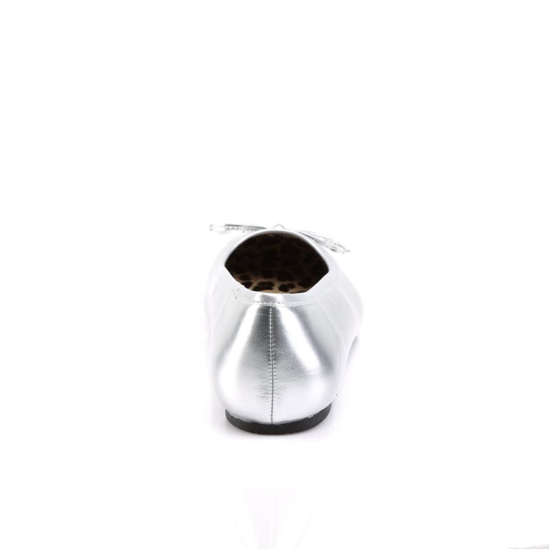 Pleaser Anna-01 Ballerinas Dames Zilver | BELGIE BEWKOCNP