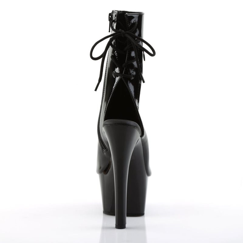Pleaser Aspire-1018 Laarzen Dames Zwart | BELGIE BEHWKRZX