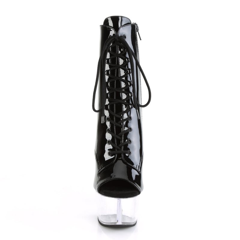 Pleaser Aspire-1021 Laarzen Dames Zwart | BELGIE BECBNWFS