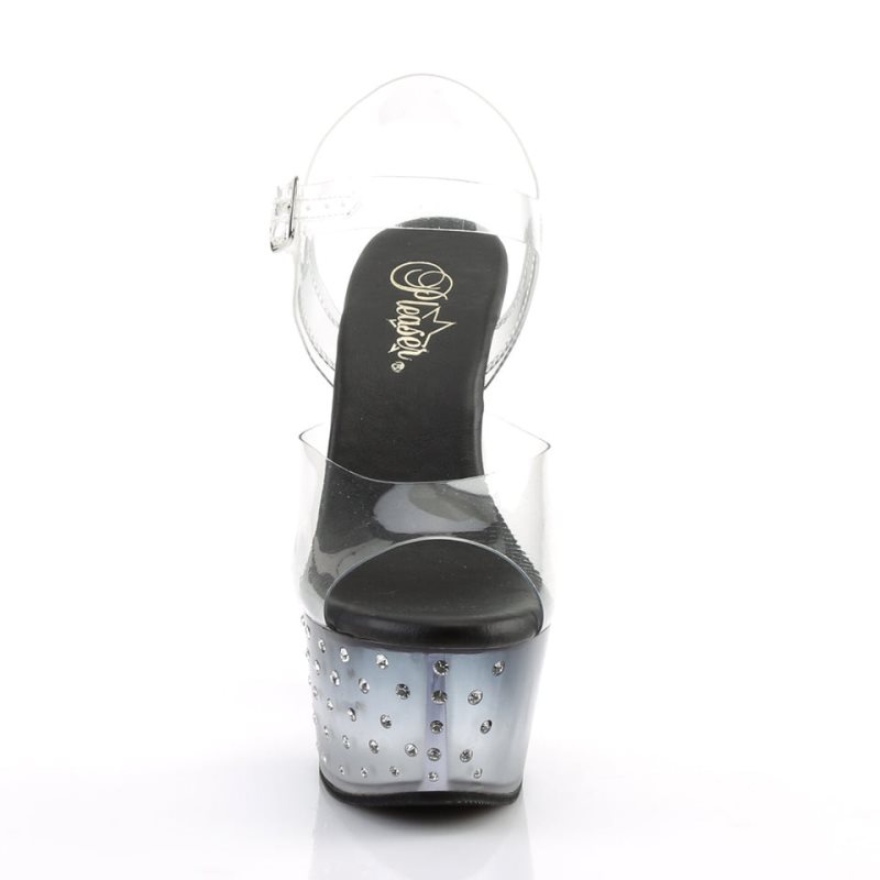 Pleaser Aspire-608STD Hakken Dames Zwart | BELGIE BEHDKIVO