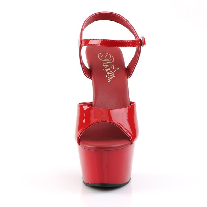 Pleaser Aspire-609 Hakken Dames Rood | BELGIE BEPOXSBN