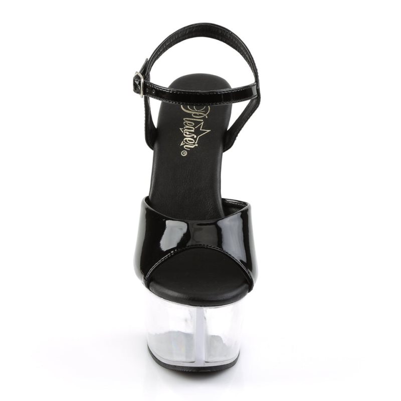 Pleaser Aspire-609 Hakken Dames Zwart | BELGIE BEGNPWVB