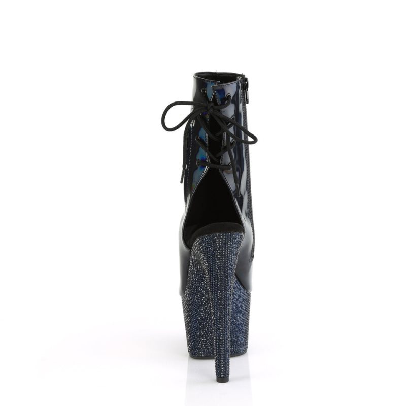 Pleaser Bejeweled-1018DM-7 Laarzen Dames Zwart | BELGIE BEZRAOBU