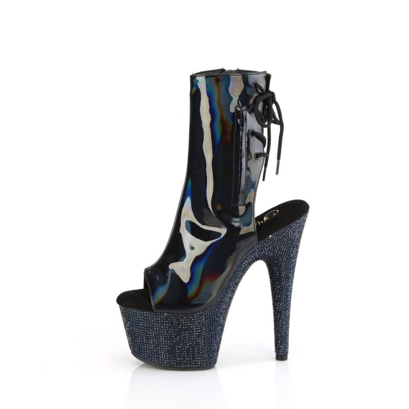Pleaser Bejeweled-1018DM-7 Laarzen Dames Zwart | BELGIE BEZRAOBU