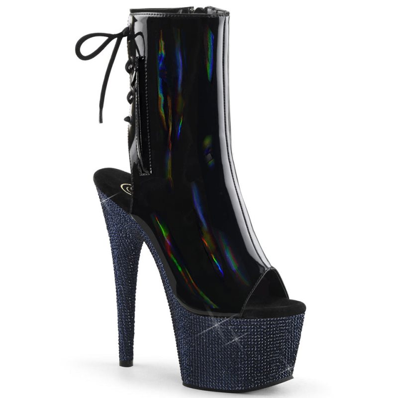 Pleaser Bejeweled-1018DM-7 Laarzen Dames Zwart | BELGIE BEZRAOBU