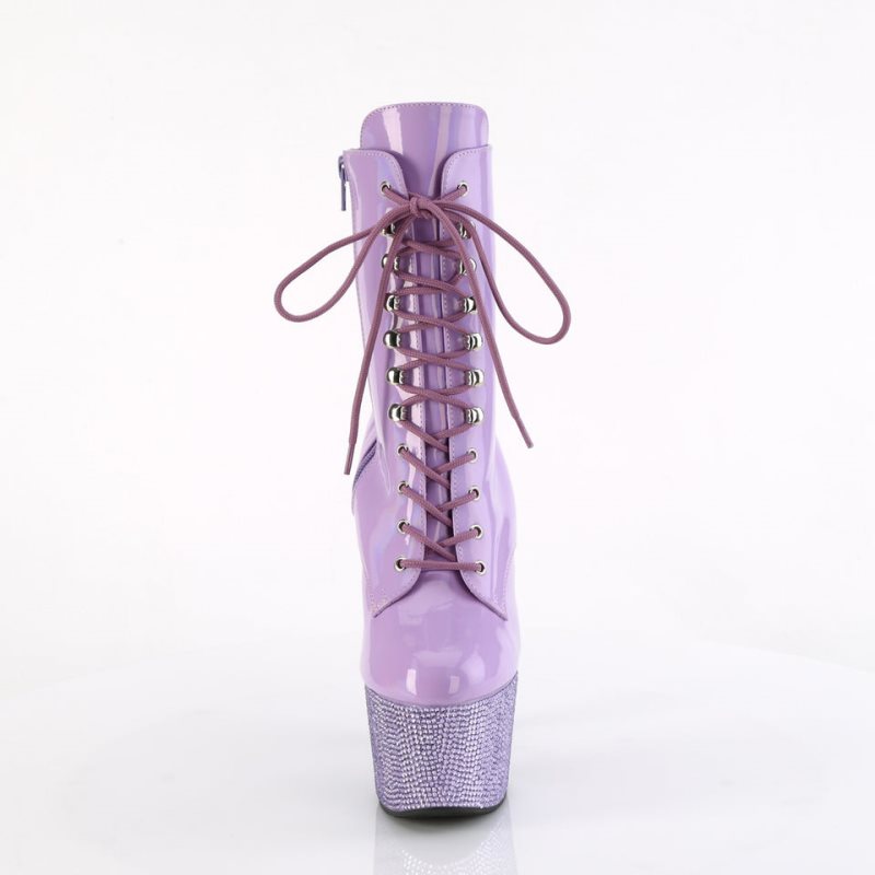 Pleaser Bejeweled-1020-7 Laarzen Dames Paars | BELGIE BELAZWYC