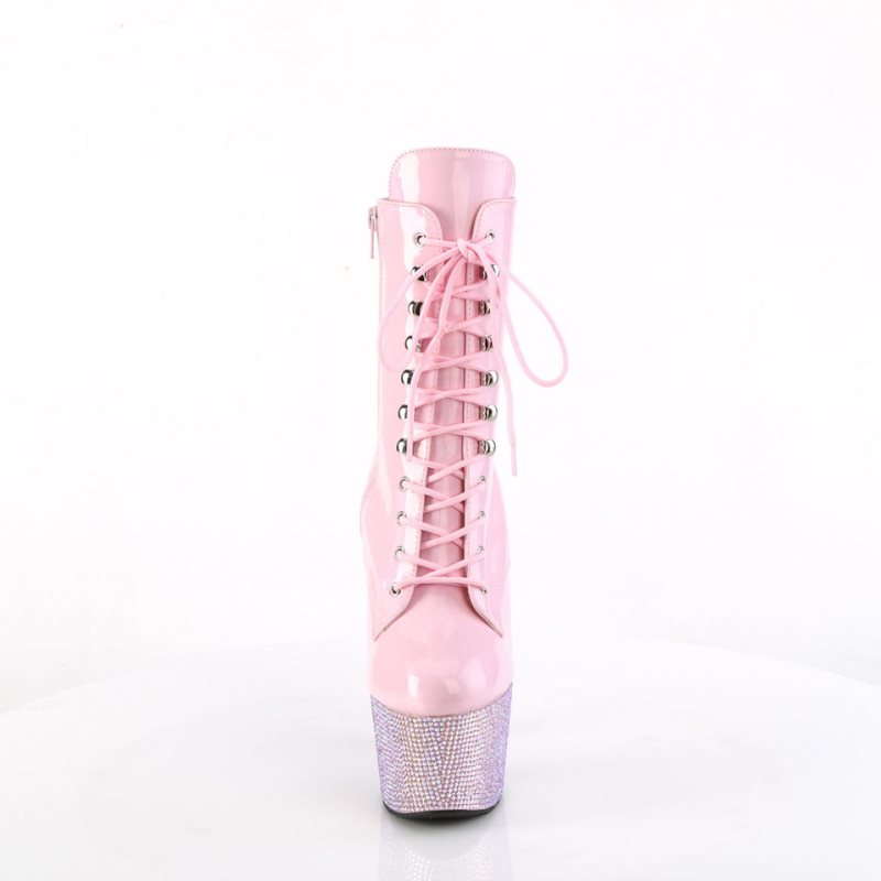 Pleaser Bejeweled-1020-7 Laarzen Dames Roze | BELGIE BEJNORMX
