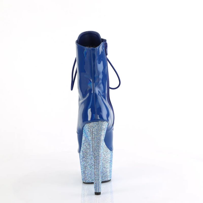 Pleaser Bejeweled-1021-7 Laarzen Dames Blauw | BELGIE BEYLKWOQ