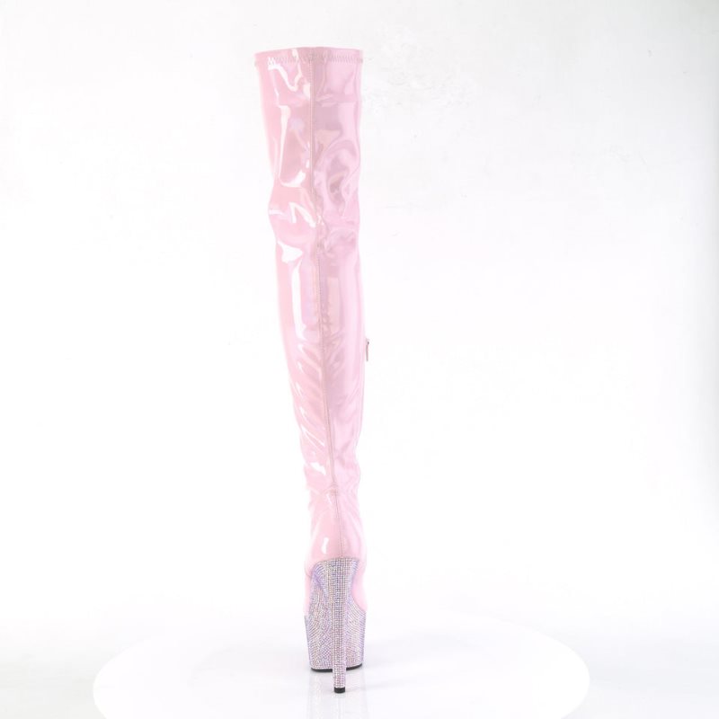 Pleaser Bejeweled-3000-7 Hoge Hakken Dames Roze | BELGIE BETBLSMI