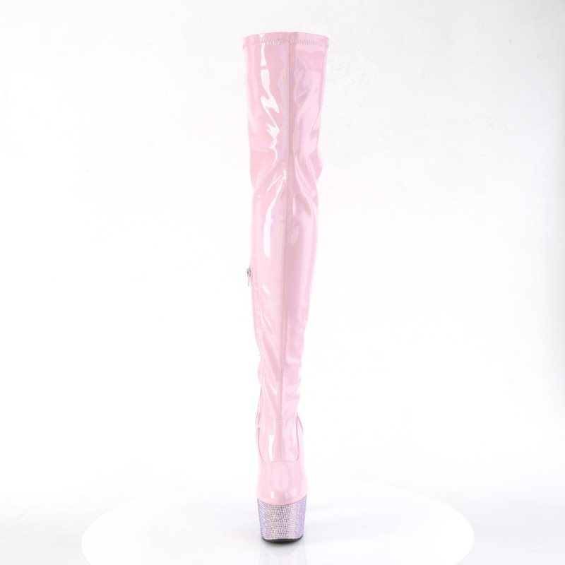 Pleaser Bejeweled-3000-7 Hoge Hakken Dames Roze | BELGIE BETBLSMI