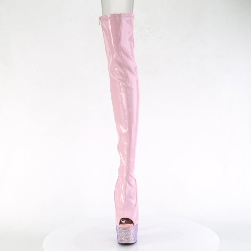 Pleaser Bejeweled-3011-7 Hoge Hakken Dames Roze | BELGIE BEIACFST