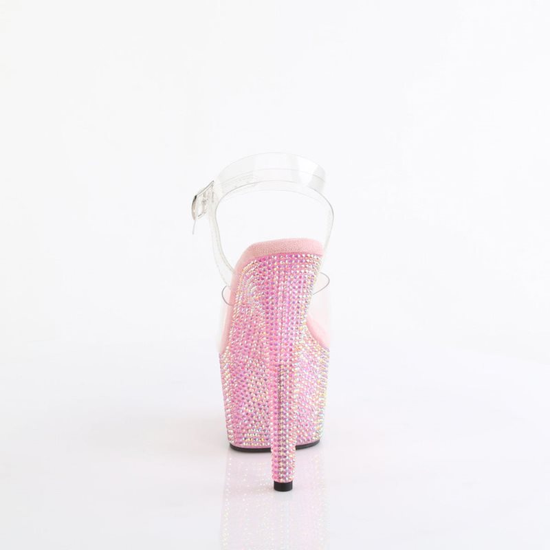 Pleaser Bejeweled-708RRS Hakken Dames Roze | BELGIE BEKPUZRM