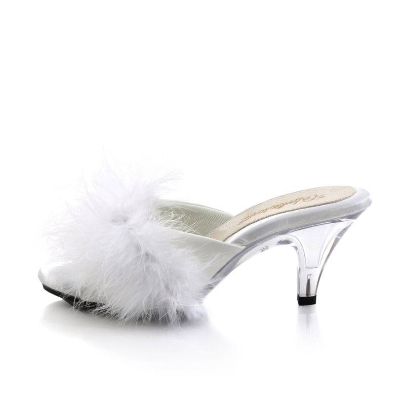 Pleaser Belle-301F Badslippers Dames Wit | BELGIE BEGCYAHN