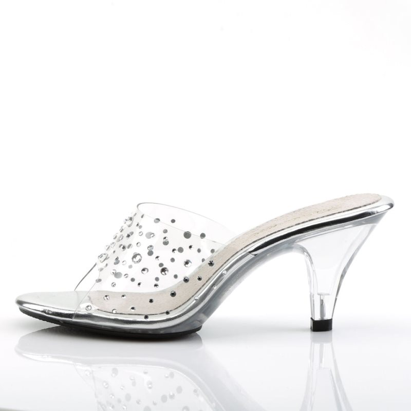 Pleaser Belle-301RS Badslippers Dames Clear | BELGIE BEUEGFWV