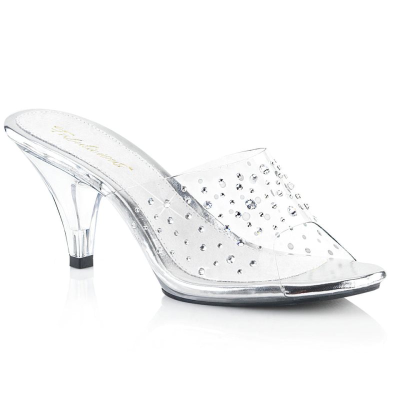 Pleaser Belle-301RS Badslippers Dames Clear | BELGIE BEUEGFWV