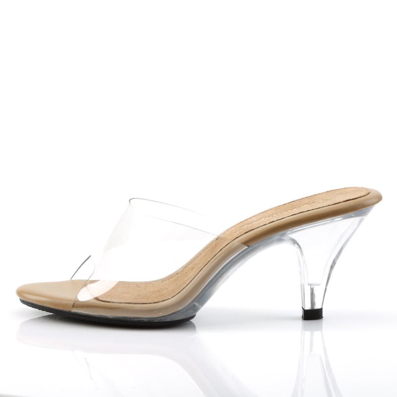 Pleaser Belle-301 Badslippers Dames Bruin | BELGIE BEYXBMHO