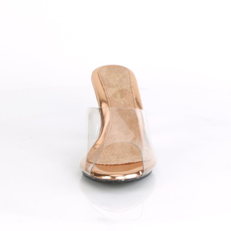 Pleaser Belle-301 Badslippers Dames Roze Goud | BELGIE BESGVBAD