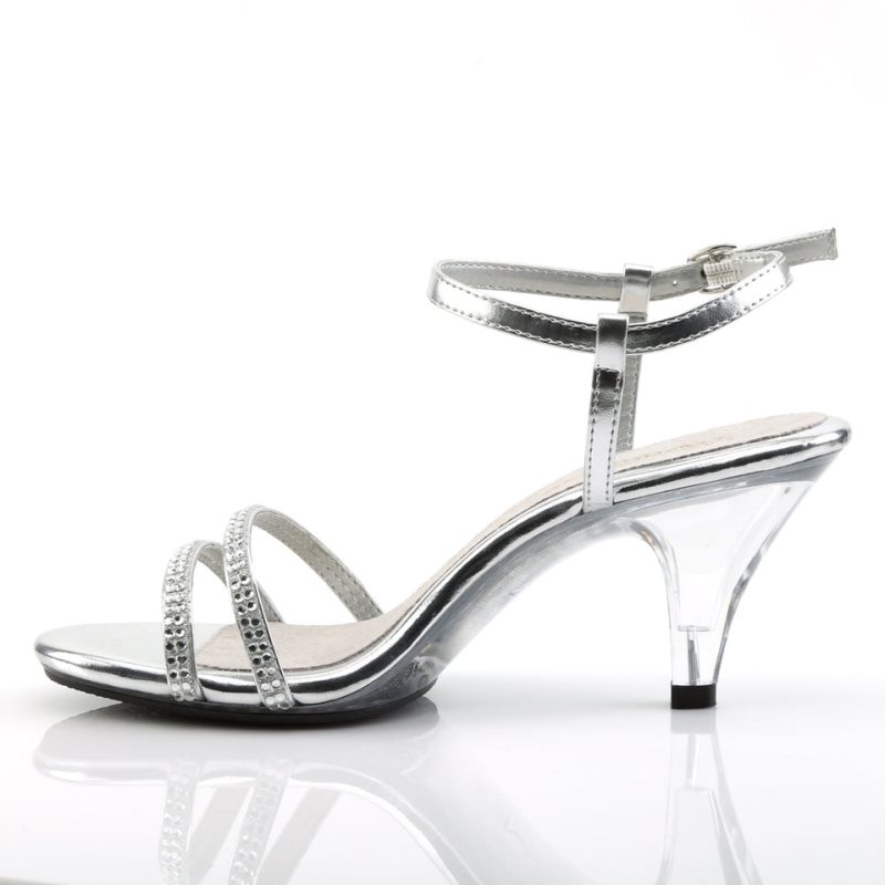 Pleaser Belle-316 Hakken Dames Zilver | BELGIE BEAQRXLI