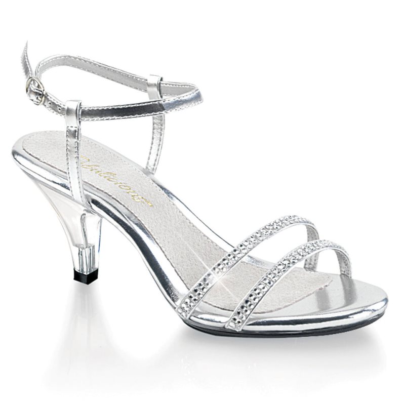 Pleaser Belle-316 Hakken Dames Zilver | BELGIE BEAQRXLI