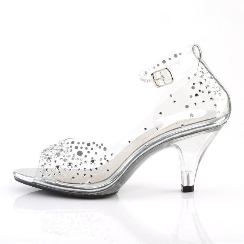 Pleaser Belle-330RS Hakken Dames Clear | BELGIE BETGNKQH