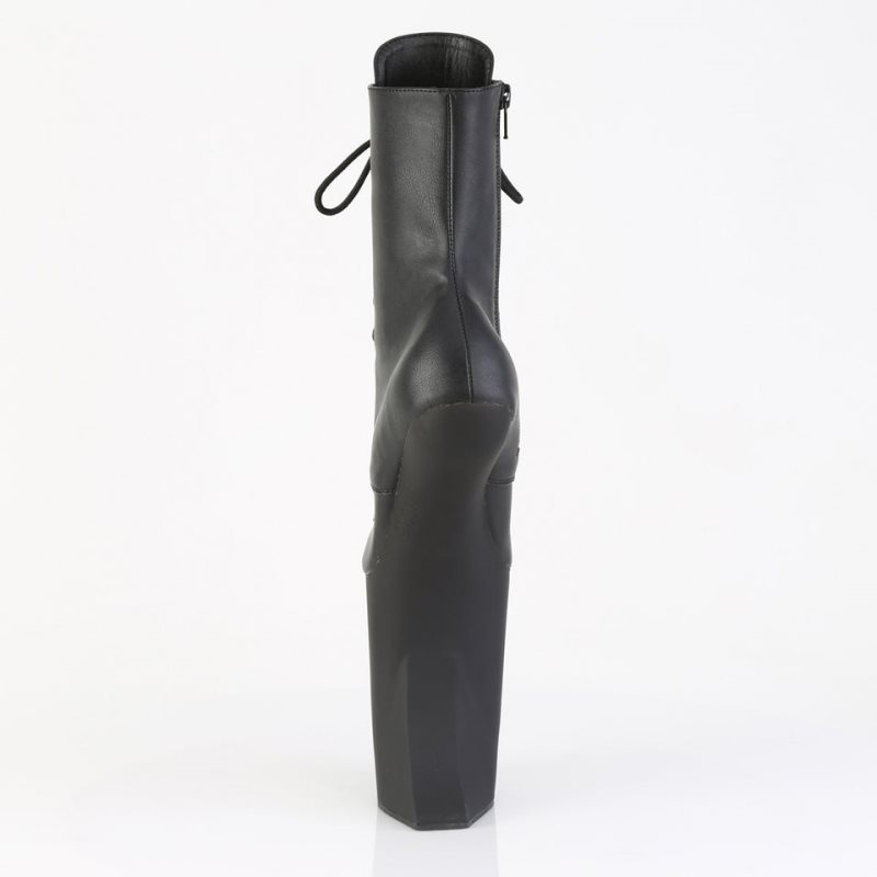 Pleaser Bewitched-1020 Faux Leather Laarzen Dames Zwart | BELGIE BEPWLBCG