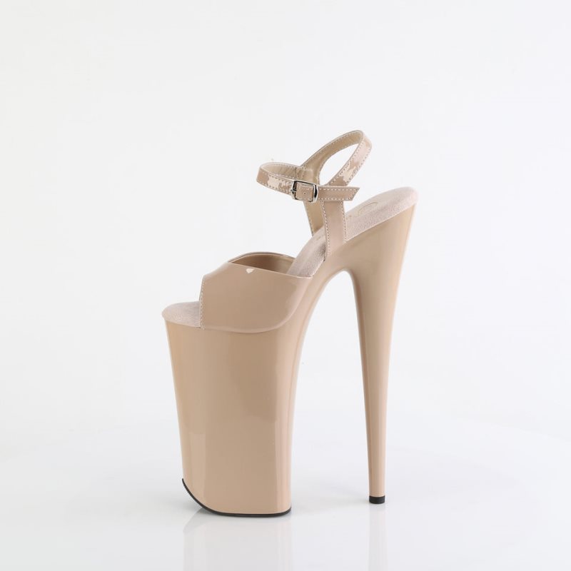Pleaser Beyond-009 Hakken Dames Beige | BELGIE BEEUCWID