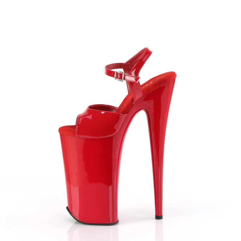 Pleaser Beyond-009 Hakken Dames Rood | BELGIE BEXZMCHW
