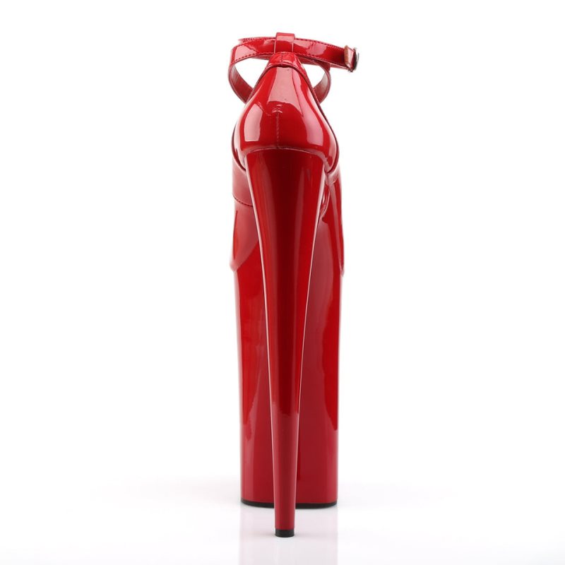 Pleaser Beyond-087 Hakken Dames Rood | BELGIE BEQUEGNS