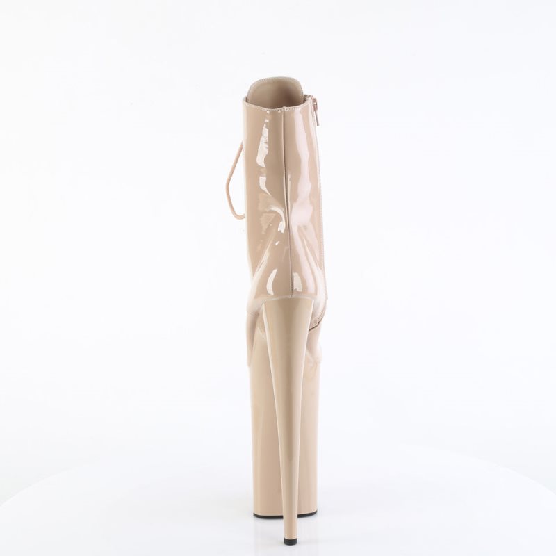 Pleaser Beyond-1020 Laarzen Dames Beige | BELGIE BEFTCPQV