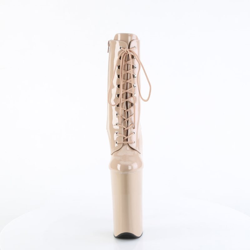 Pleaser Beyond-1020 Laarzen Dames Beige | BELGIE BEFTCPQV