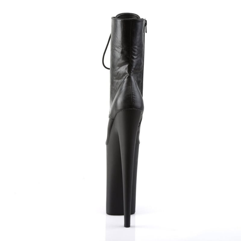 Pleaser Beyond-1020 Vegan Leather Laarzen Dames Zwart | BELGIE BEUGILCQ