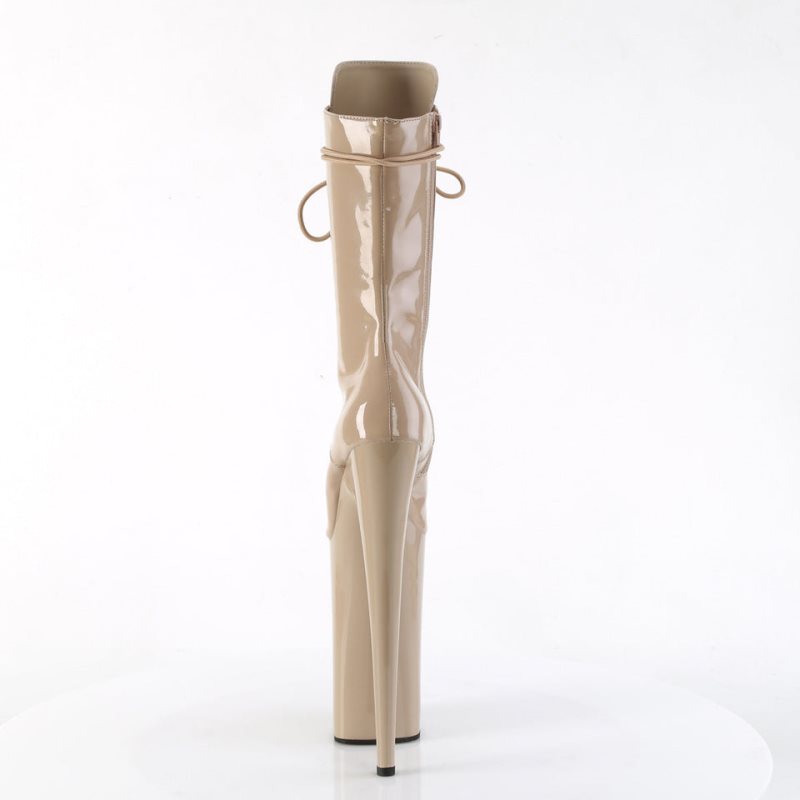 Pleaser Beyond-1050 Laarzen Dames Beige | BELGIE BEKVGWUQ