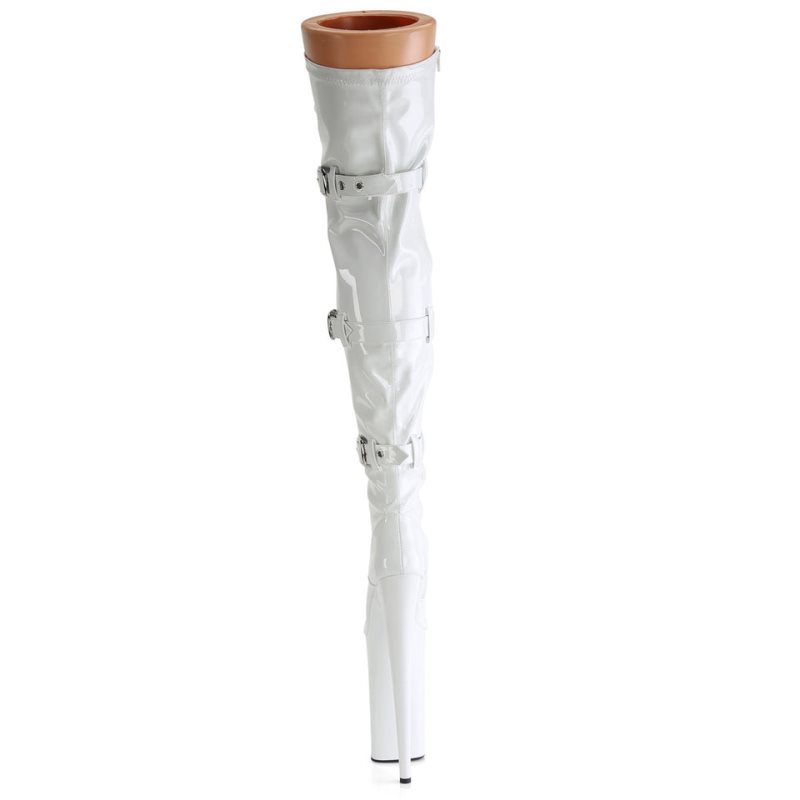 Pleaser Beyond-3028 Hoge Hakken Dames Wit | BELGIE BEEFZUXD