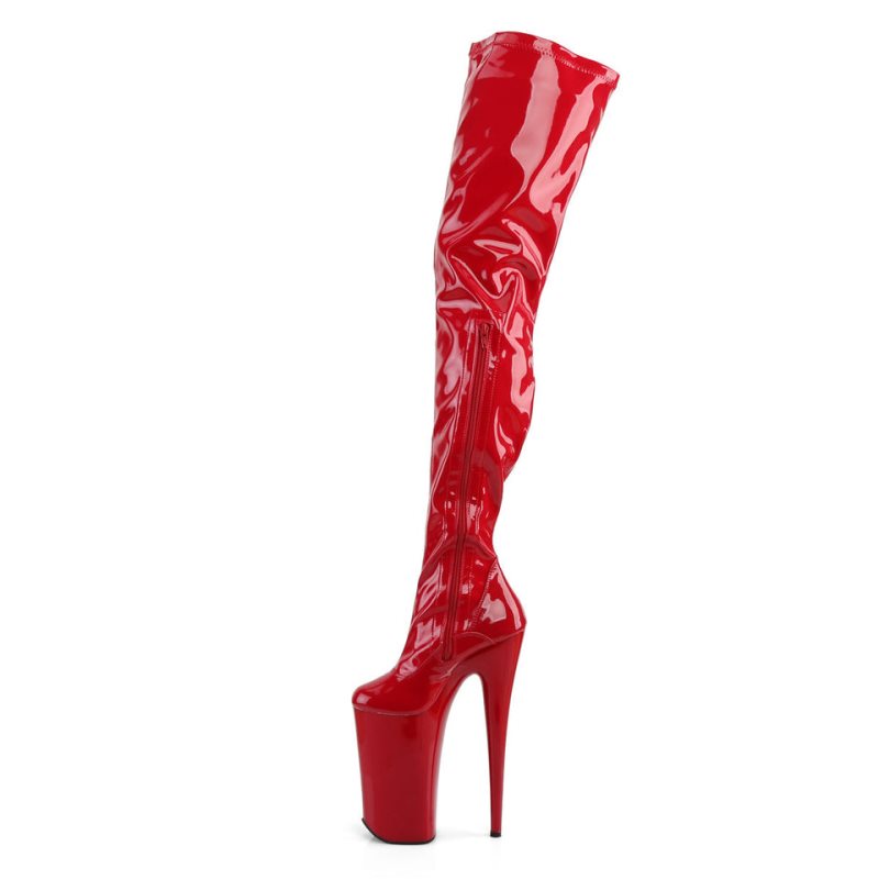 Pleaser Beyond-4000 Hoge Hakken Dames Rood | BELGIE BEMANIEB