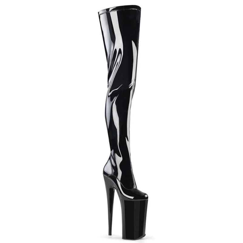 Pleaser Beyond-4000 Hoge Hakken Dames Zwart | BELGIE BECJEZGT