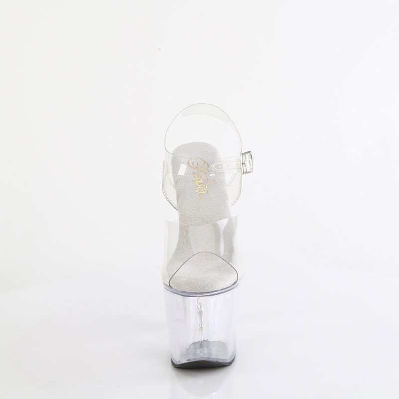 Pleaser Bliss-708 Hakken Dames Clear | BELGIE BEZSOGXD