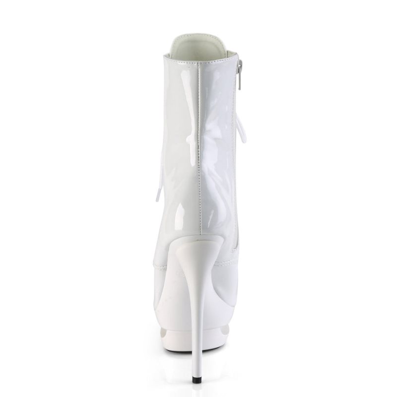 Pleaser Blondie-R-1020 Laarzen Dames Wit | BELGIE BELOCFSR