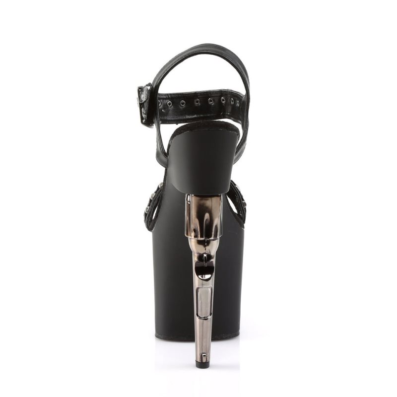 Pleaser Bondgirl-712 Vegan Leather Hakken Dames Zwart | BELGIE BETMZGVB