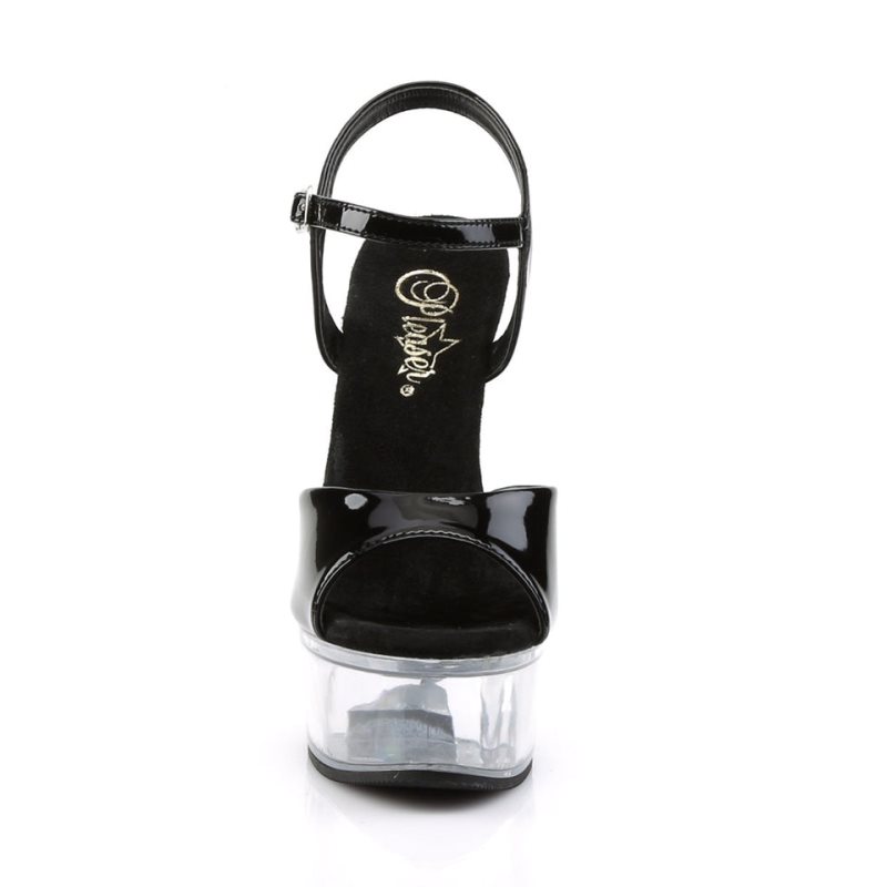 Pleaser Captiva-609 Hakken Dames Zwart | BELGIE BEVSWKTX