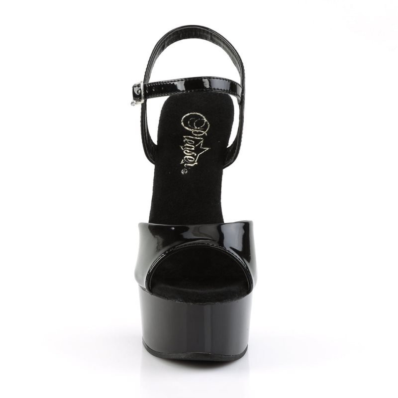 Pleaser Captiva-609 Hakken Dames Zwart | BELGIE BEQNBZUK