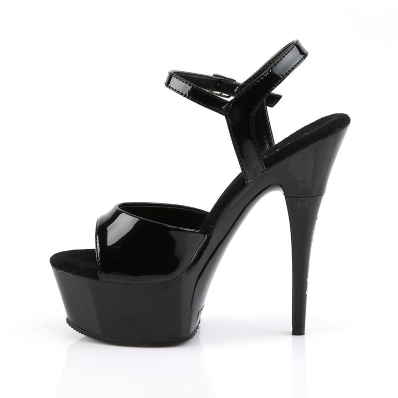 Pleaser Captiva-609 Hakken Dames Zwart | BELGIE BEQNBZUK