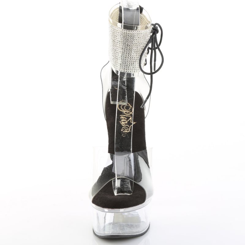 Pleaser Captiva-624RS Hakken Dames Zwart | BELGIE BEMQWATS
