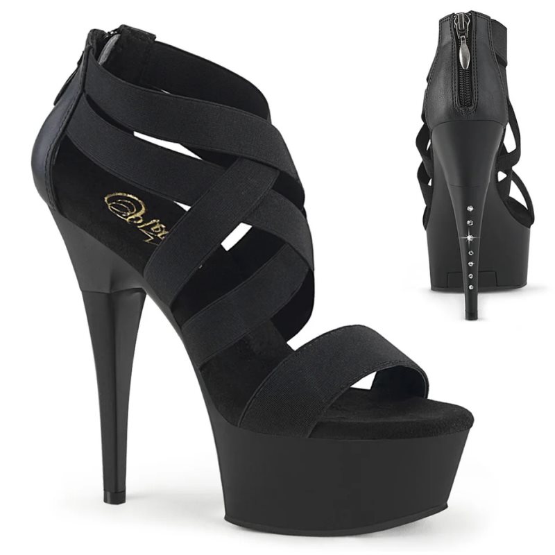 Pleaser Captiva-669 Hakken Dames Zwart | BELGIE BEIMRNHX