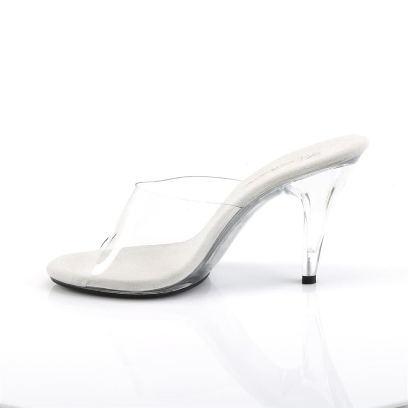 Pleaser Caress-401 Badslippers Dames Clear | BELGIE BEVXSLTC