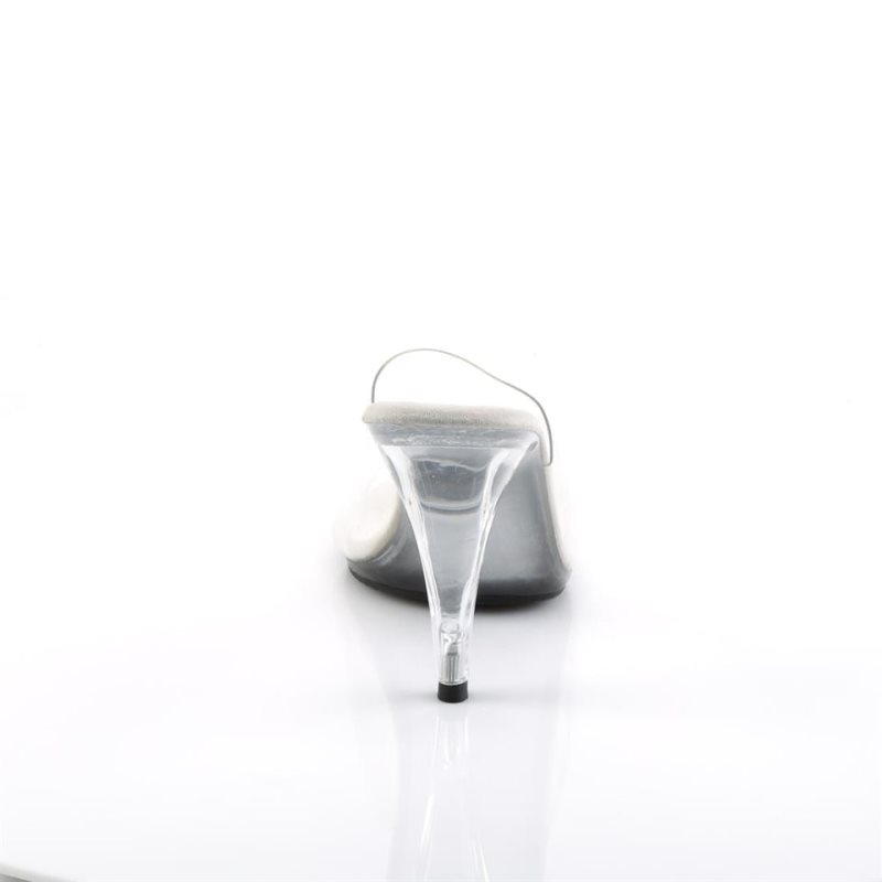 Pleaser Caress-401 Badslippers Dames Clear | BELGIE BEVXSLTC