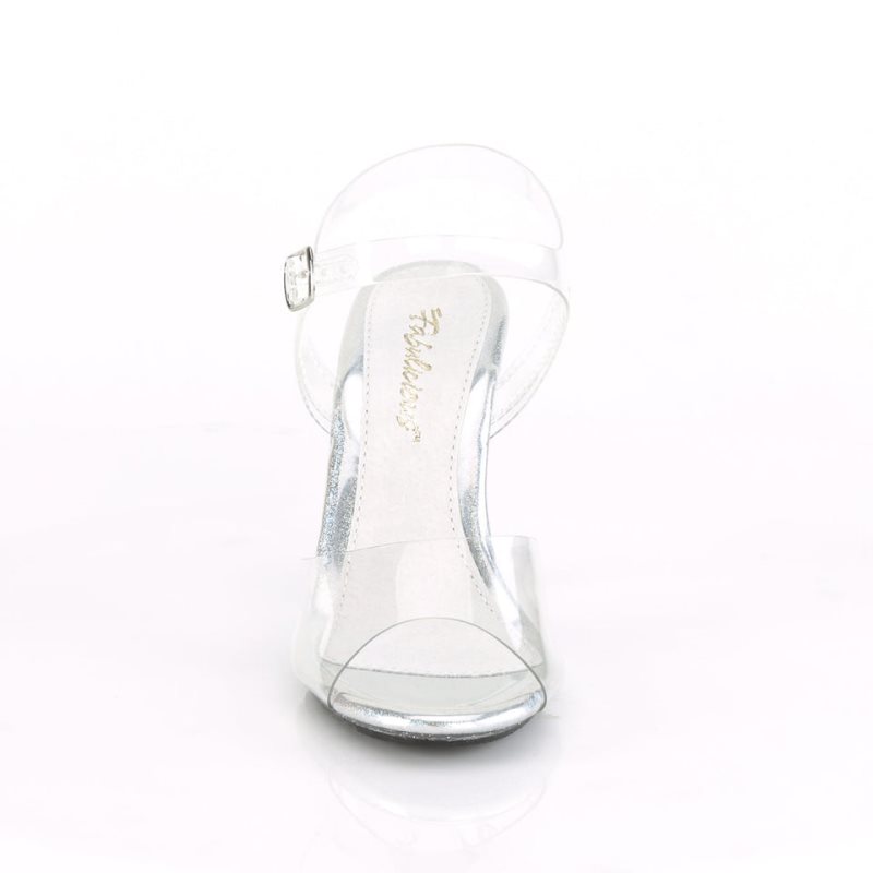 Pleaser Caress-408MG Hakken Dames Clear | BELGIE BEQISKBD