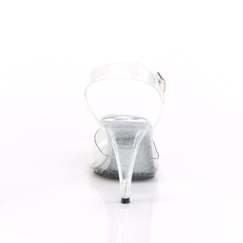 Pleaser Caress-408MG Hakken Dames Clear | BELGIE BEQISKBD