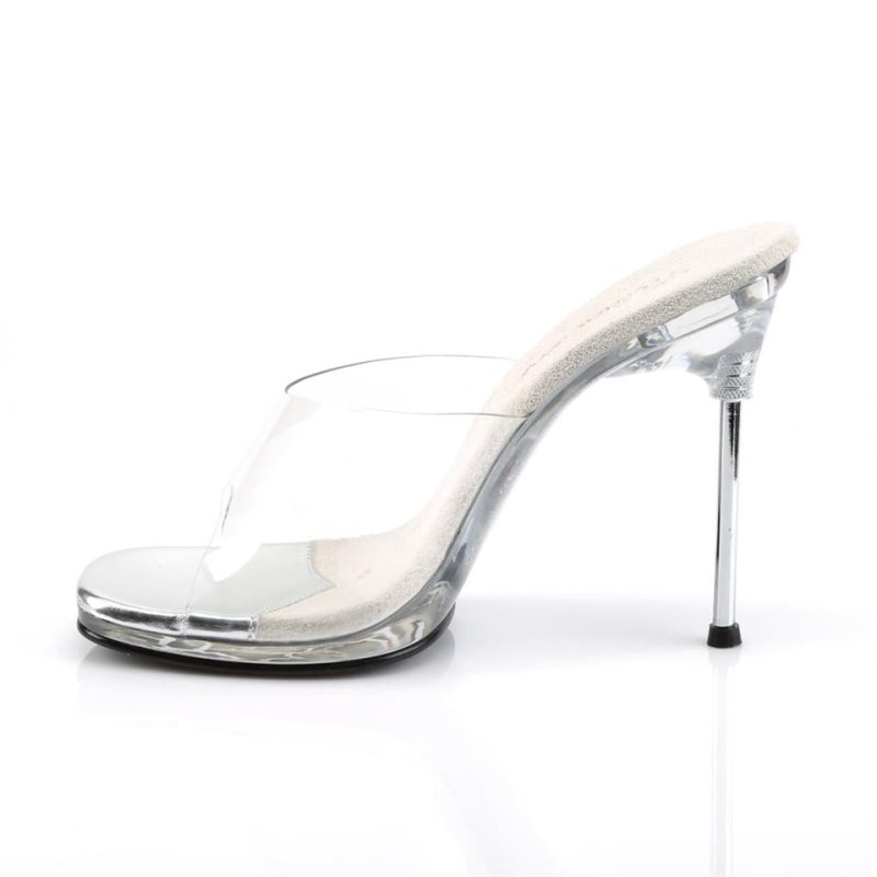 Pleaser Chic-01 Badslippers Dames Clear | BELGIE BEEFPNML