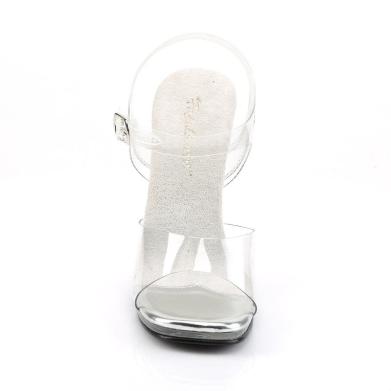 Pleaser Chic-08 Hakken Dames Clear | BELGIE BELZCNHU
