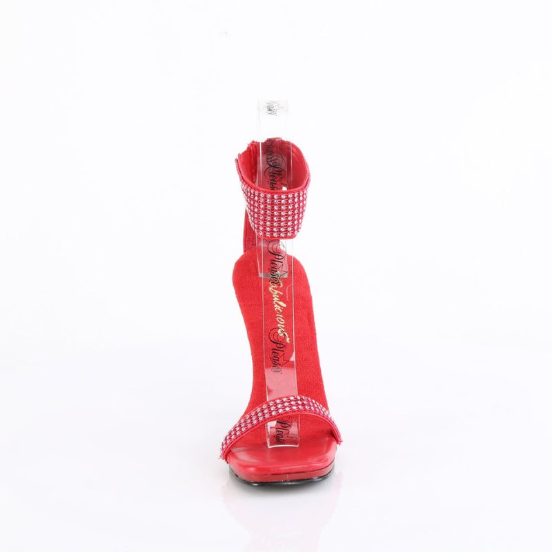 Pleaser Chic-40 Hakken Dames Rood | BELGIE BEFGSIUW